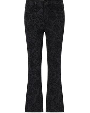 Liu Jo Bootcut-Jeans Mit Laser-Detail - Schwarz