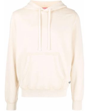 DIESEL Logo-Patch Pullover Hoodie - Yellow