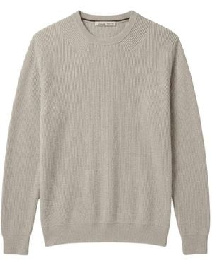 Maurizio Baldassari Pull En Maille Nervurée À Col Ras-De-Cou - Grey
