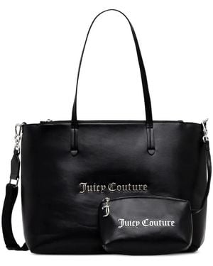 Juicy Couture Logo Charm Tote Bag - Black