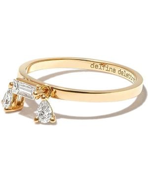 Delfina Delettrez 18Kt Dancing Diamonds Ring - Metallic