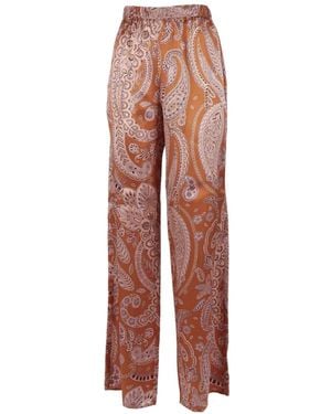 Antonelli Paisley-Print Palazzo Trousers - White