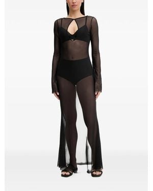 Bondeye Cut-Out Beach Maxi Dress - Black