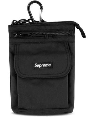 Supreme Logo Patch Shoulder Bag - Black