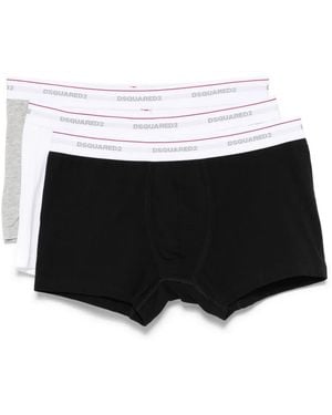 DSquared² Logo-Waistband Boxers (Pack Of Three) - Black