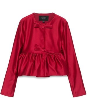 Giambattista Valli Veste À Détail De Nœud - Rouge