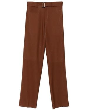 Lardini Belted Trousers - Brown