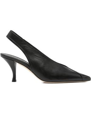 Lella Baldi Spitze Slingback-Pumps - Schwarz