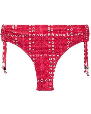Isabel Marant Bragas De Bikini Prudi Con Estampado - Rojo