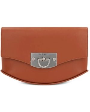 DURAZZI MILANO Calf Leather Shoulder Bag - Brown