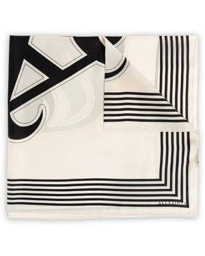 AllSaints Sciarpa Con Stampa Grafica - Nero