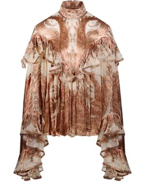 Zimmermann Hypnotic Blouse - Brown