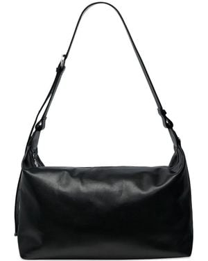 Marine Serre Smooth-Leather Messenger Bag - Black