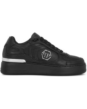 Philipp Plein Sneakers Aus Leder - Schwarz