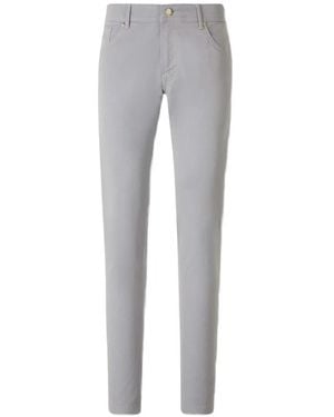 Marco Pescarolo Logo-Patch Trousers - Grey