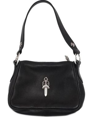 Chrome Hearts Leather Dagger Bag - Black