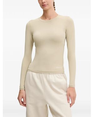 P.E Nation Logo-Print T-Shirt - Natural