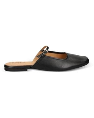 Psophia Ballerines Onda En Cuir À Boucle - Blanc