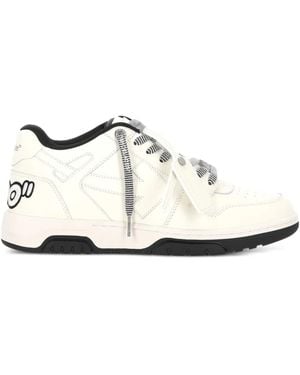 Off-White c/o Virgil Abloh Logo-Detail Leather Trainers - White
