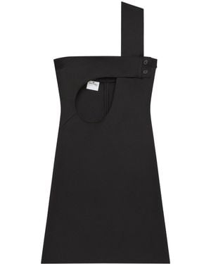 Courreges Cut-Out Mini Dress - Black