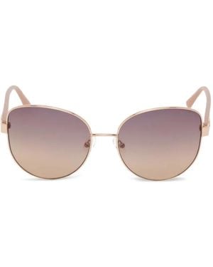 GUESS EYEWEAR Lunettes De Soleil À Monture Géométrique - Rose