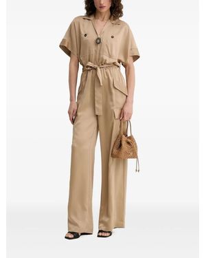 SIMONA CORSELLINI Belted Jumpsuit - Natural