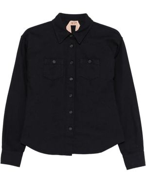 N°21 Buttoned Pocket Shirt - Black
