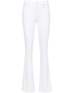 7 For All Mankind ハイライズ ブーツカットジーンズ - ホワイト
