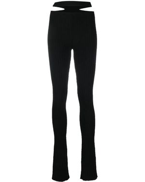 ANDREADAMO カットアウト パンツ - ブラック