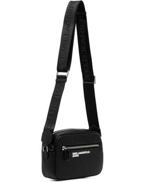 KARL LAGERFELD Zip Cross Body Bag - Black