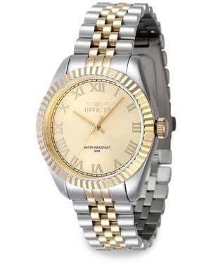 INVICTA WATCH Specialty 36Mm Fluted Bezel Watch - White
