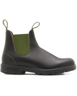 Blundstone Elasticated Leather Chelsea Boots - Green
