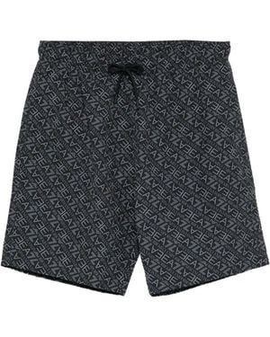 EA7 Bañador Con Logo Estampado - Gris
