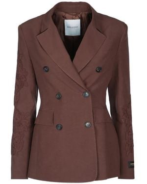 ERMANNO FIRENZE Double-Breasted Blazer - Brown