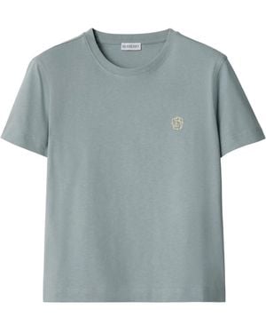 Burberry スクエアフィット Tシャツ - ブルー