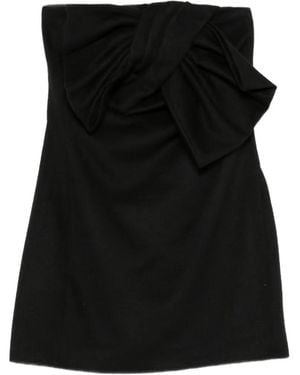 7 For All Mankind Bow-Detail Strapless Mini Dress - Black