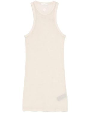 Haikure Crew-Neck Tank Top - White