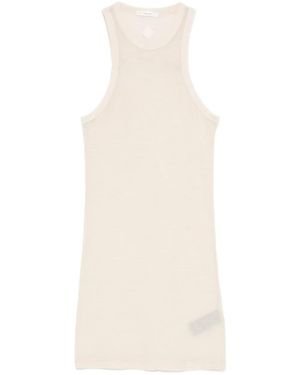 Haikure Crew-Neck Tank Top - White