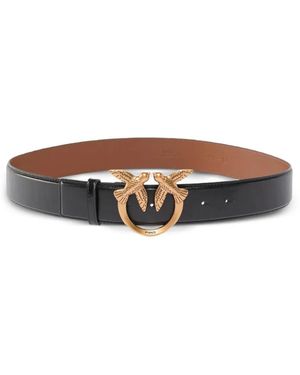 Pinko Bird Buckle Belt - White