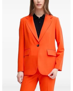 Sisley Single-Button Blazer - Orange