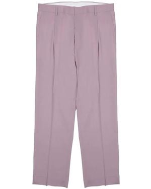 BE ABLE Sandy Pleated Straight-Leg Pants - Purple