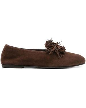 Aquazzura Suede Loafers - Brown