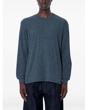 Ssstein Textured-Knit Jumper - Blue