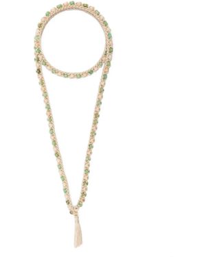 Alanui Beaded Crochet Necklace - White