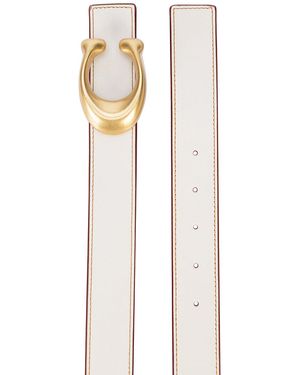 coach belt white