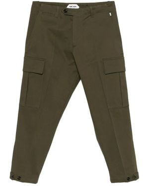 NEW YORK RESIDENT Cargo-Pockets Straight-Leg Pants - Green