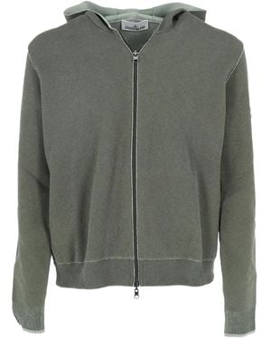 Stone Island Zip-Fastening Hoodie - Green