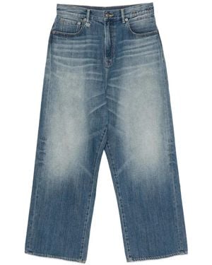 R13 Venti Faded-Effect Jeans - Blue