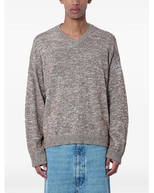 Maison Margiela V-Neck Jumper - Grey