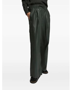 Yves Salomon Pleated Cargo Pants - Green